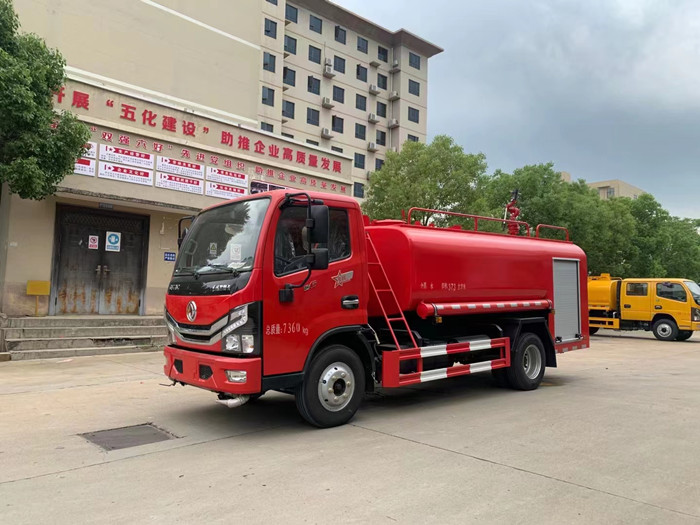 國六東風小多利卡5噸消防灑水車_5噸消防灑水車價格_5方消防灑水車_程力專用汽車